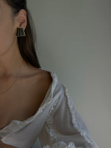 1990's Napier Minimalist Pierced Earrings