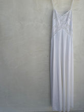 Load image into Gallery viewer, Vintage White Nylon Lace Slip Dress
