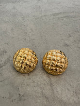 Load image into Gallery viewer, Vintage Givenchy Quilted Minimal Earrings
