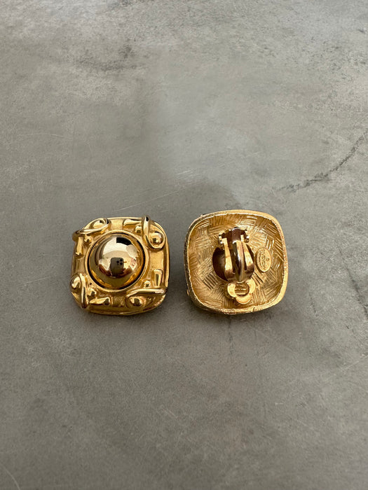1990's Givenchy Structured Earrings