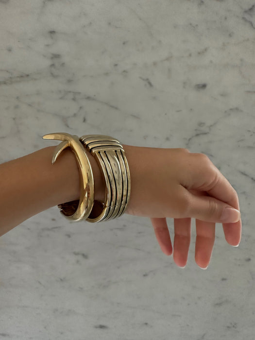 1980's Gold Tone Cuffs