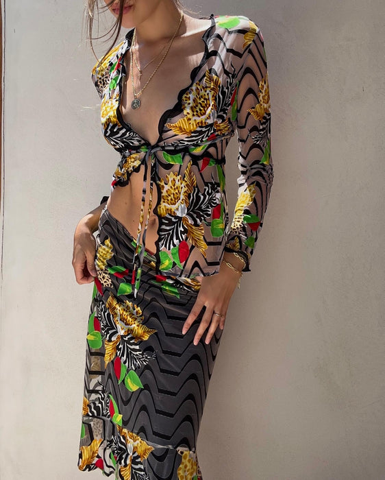 RARE Versace S/S 1997 Runway Skirt Assemble