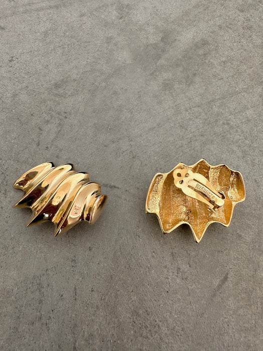Vintage Givenchy Large Structure Earrings