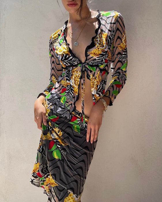 RARE Versace S/S 1997 Runway Skirt Assemble