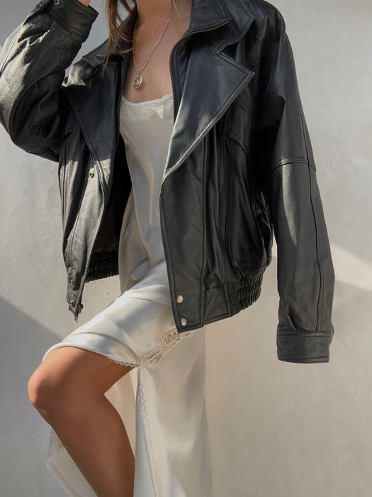Vintage Wilson Black Leather Jacket