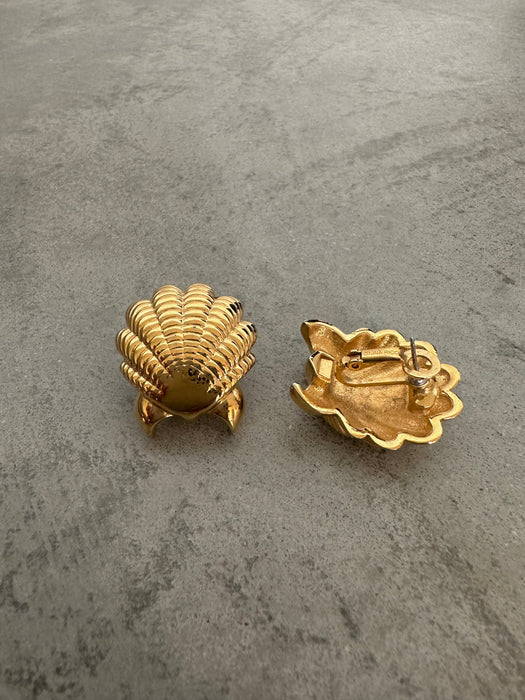 1990's Nina Ricci Shell Earrings