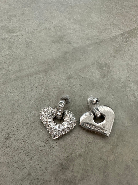 1990s Givenchy Heart Earrings