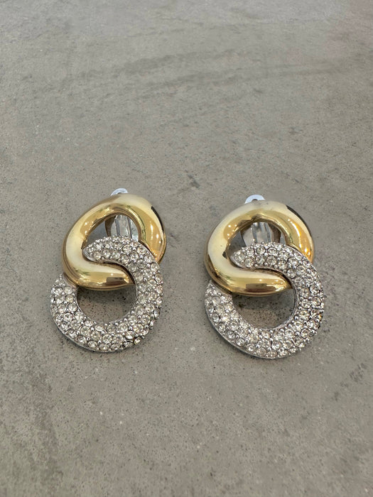 Vintage Givenchy Rhinestone Statement Earrings