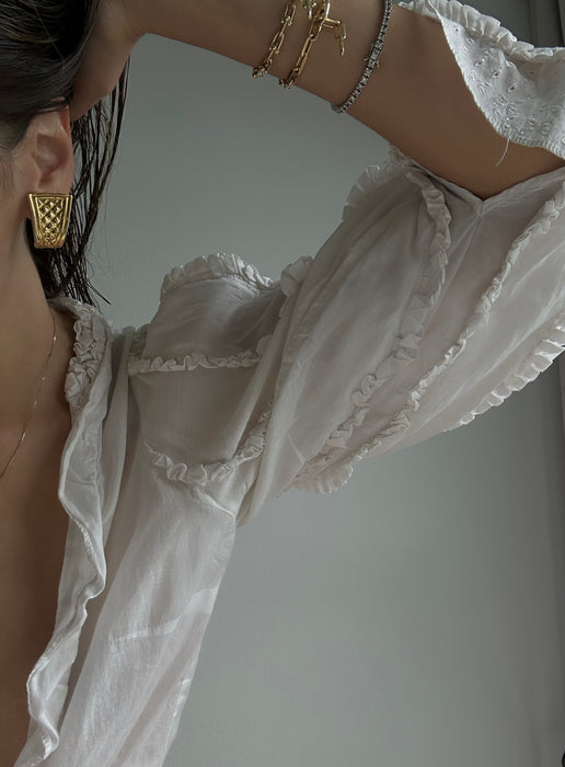 1990's Nina Ricci Minimal Clip-on Earrings