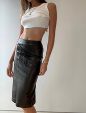 Load image into Gallery viewer, 1990&#39;s Gucci Tom Ford Leather Skirt
