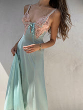 Load image into Gallery viewer, 1990&#39;s Sea Foam Lace Slip Dress
