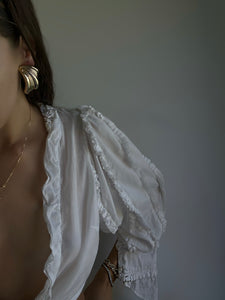Vintage Givenchy Chunky Abstract Wing Earrings