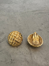Load image into Gallery viewer, Vintage Givenchy Quilted Minimal Earrings

