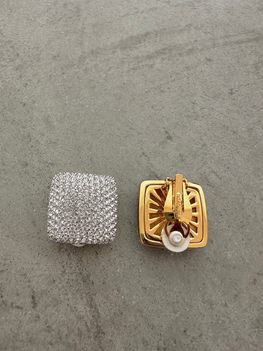 Vintage Swarovski Large Crystal Earrings