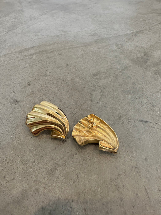 Givenchy New York Paris Clam Shell Earrings