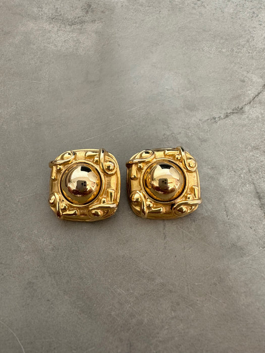 1990's Givenchy Structured Earrings