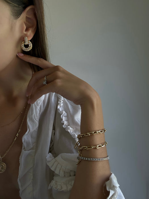 Vintage Savvy by Swarovski Crystal Pierced Earrings