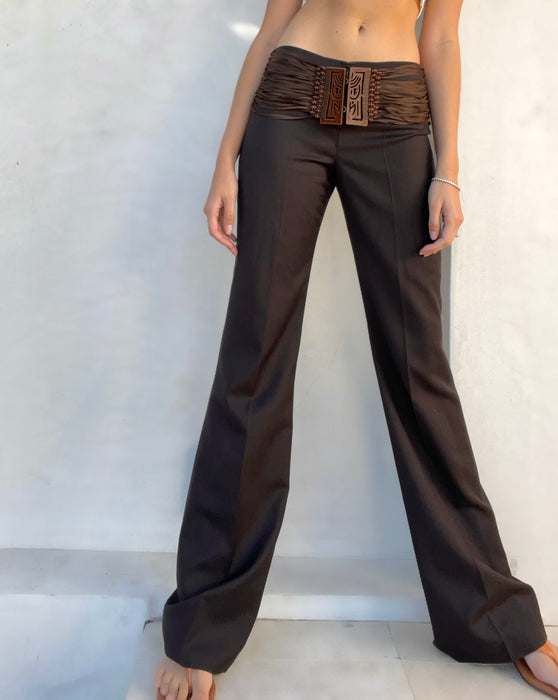 90's Chloé mid-rise wide-leg pants