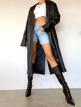 Load image into Gallery viewer, Vintage Full Length Leather Coat
