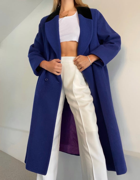 Vintage Long 100% Pure Wool Coat