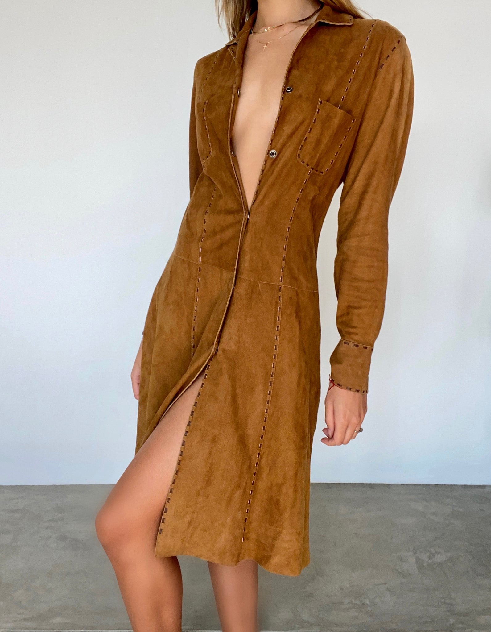 Vintage Suede dress villa amour vintage Vintage Suede dress villa amour vintage