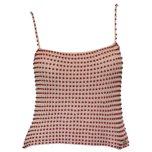 2000's Chanel Knit Beaded Cami