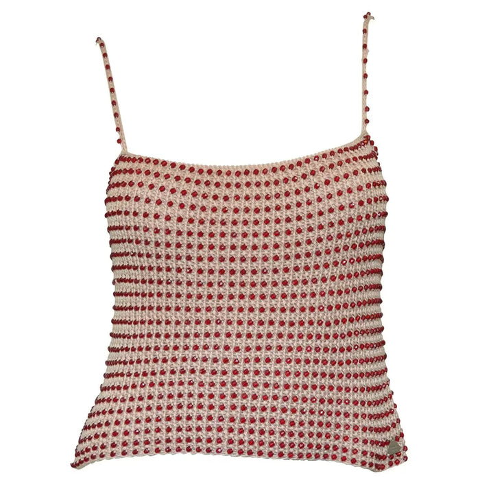 2000's Chanel Knit Beaded Cami