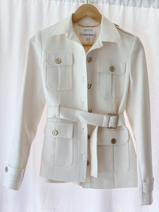90'S SAFARI STYLE CALVIN KLEIN SUIT