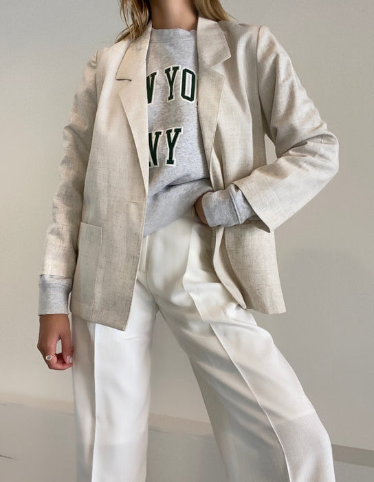 Vintage Linen Blazer