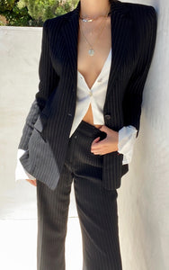 Oscar de la Renta Pinstriped Suit