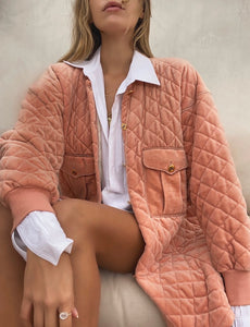 Sonia Rykiel Quilted Velour Jacket