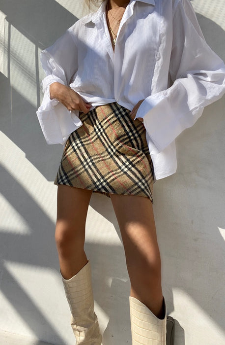 Vintage Burberry Mini Skirt