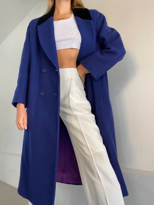 Vintage Long 100% Pure Wool Coat