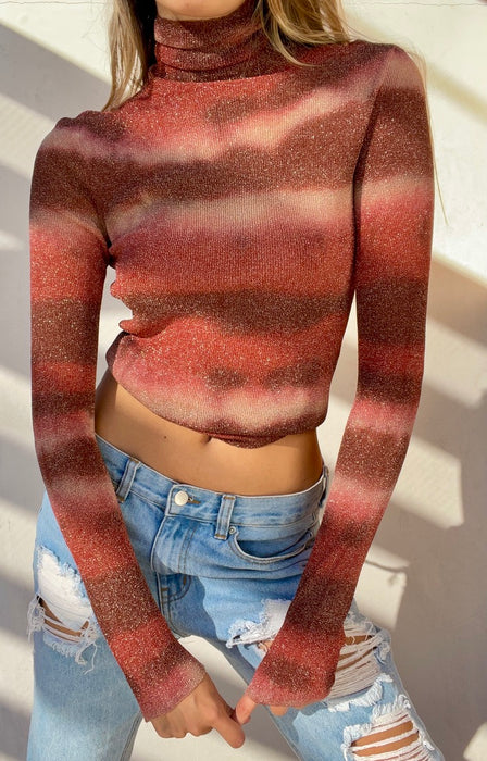 Vintage Dolce Gabanna semi sheer turtleneck