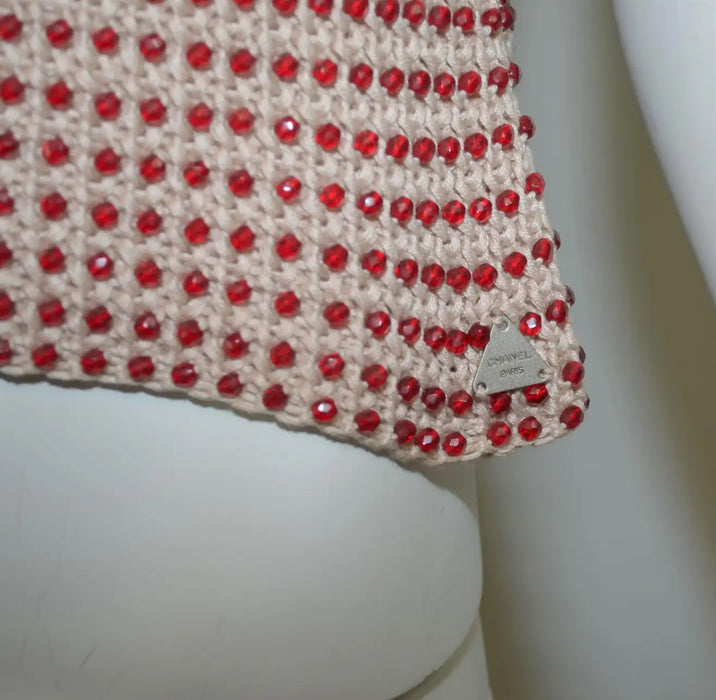 2000's Chanel Knit Beaded Cami