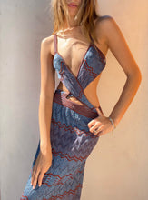 Load image into Gallery viewer, MISSONI Sexy Cutout Metallic Knit Dress
