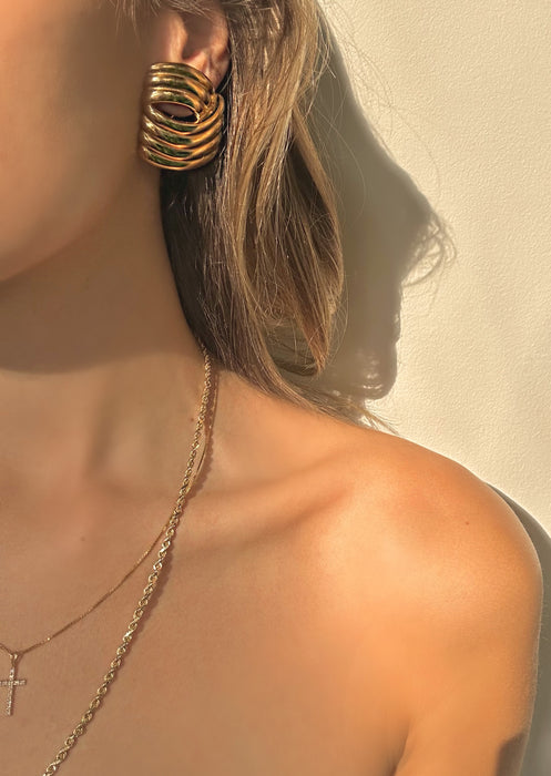 1990's Yves Saint Laurent Runway Earrings