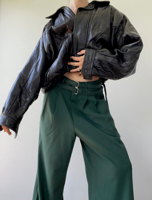 Vintage Christian Dior Black Leather Jacket
