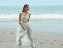 Load image into Gallery viewer, Vintage Sheer Off White Lace Slip
