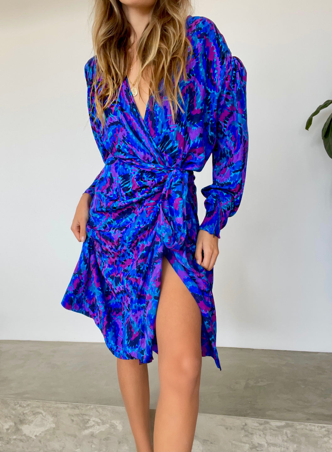 Vintage Yves Saint Laurent Silk Dress
