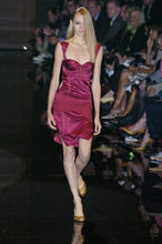 Load image into Gallery viewer, Gucci S/S 2005 Runway Bustier Open Cutout Back Silk Dress
