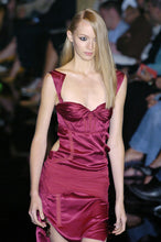 Load image into Gallery viewer, Gucci S/S 2005 Runway Bustier Open Cutout Back Silk Dress
