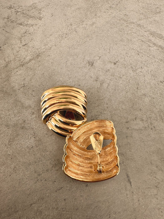1990's Yves Saint Laurent Runway Earrings
