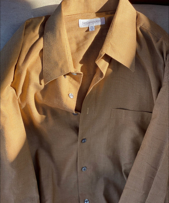 YVES SAINT LAURENT OVERSIZED LONG SLEEVE BUTTON DOWN