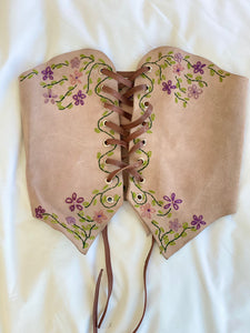 JILL STUART SUEDE LACE UP BUSTIER
