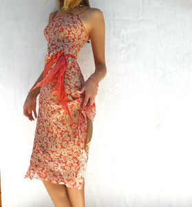 Vintage 100% Silk Summer Dress