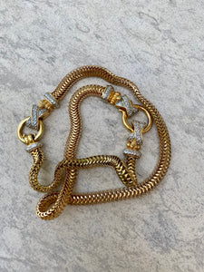 Gold Tone Chain with Diamond Like Details