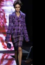 Load image into Gallery viewer, RARE Versace Fall / Winter 2004 Wool Double Breasted Tweed Jacket
