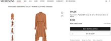Load image into Gallery viewer, Chloé Asymmetric Pleated Silk Crepe De Chine Turtleneck Dress
