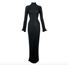 Load image into Gallery viewer, S/S 1998 Gucci by Tom Ford High Neck Black Bodystocking Maxi Dress

